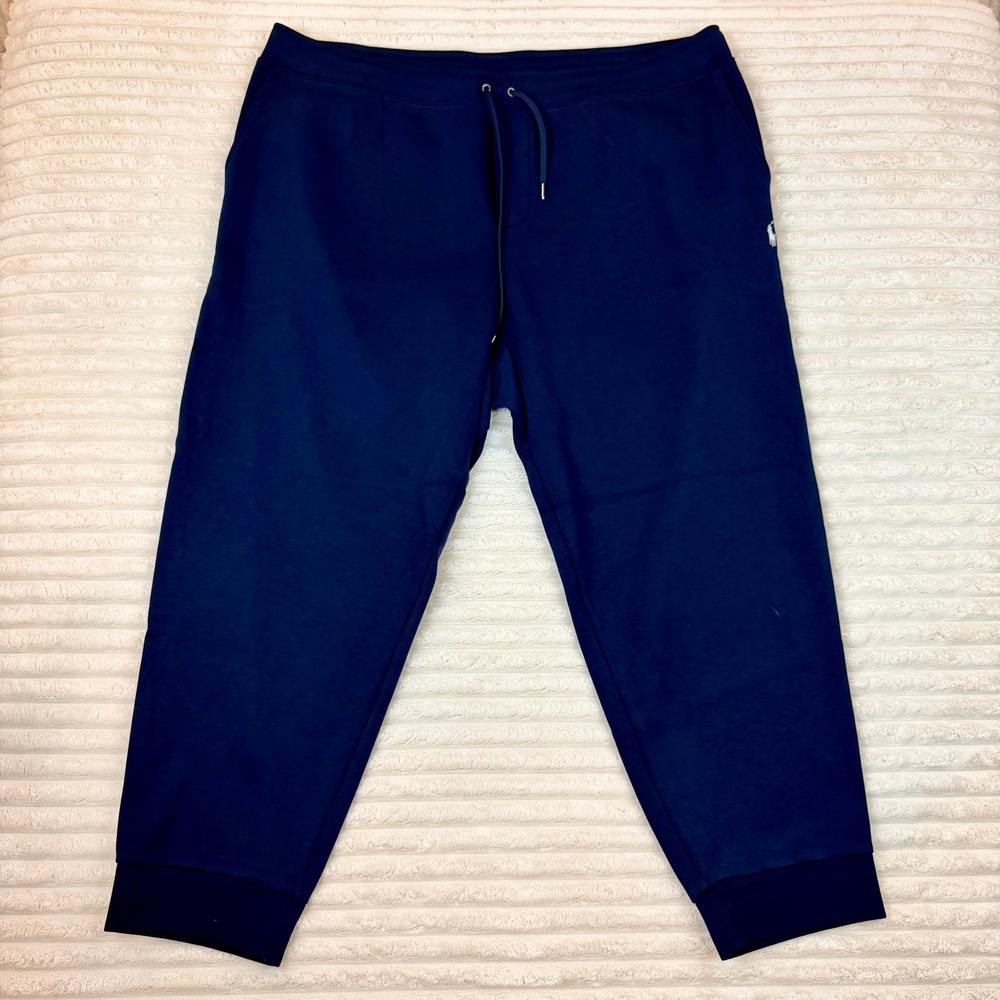 Polo Ralph Lauren Mens Navy Blue Jogger Sweatpants Big & Tall 3XB Pony Logo